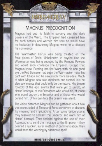 Magnus Precognition